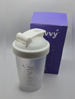 Javvy 12oz Protein Powder Smoothie Shaker Bottle New In Box BPA Free Reusable